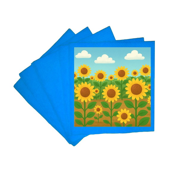 Guardanapo de Papel Personalizado Girassóis - Imagem 2