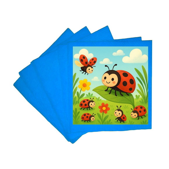 Guardanapo de Papel Personalizado Joaninhas - Imagem 2