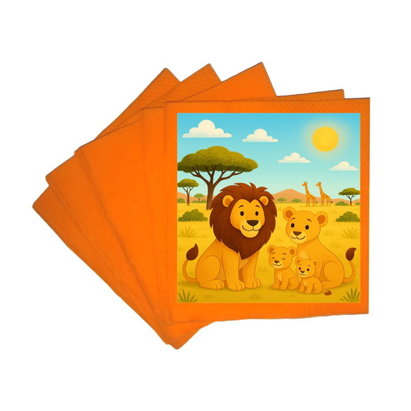 Guardanapo de Papel Personalizado Leões - Imagem 5