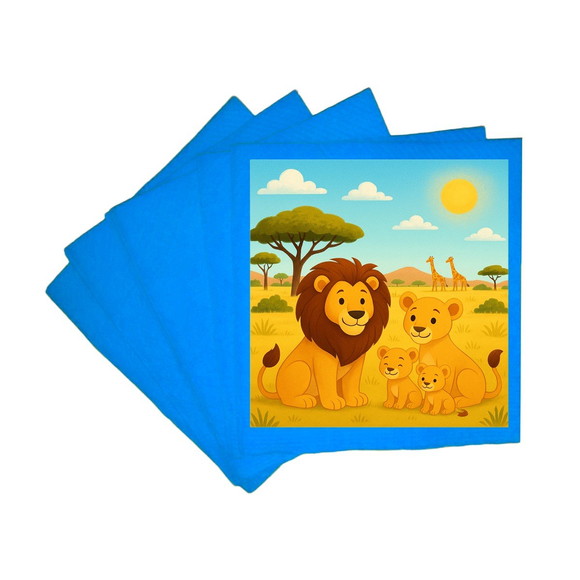 Guardanapo de Papel Personalizado Leões - Imagem 2