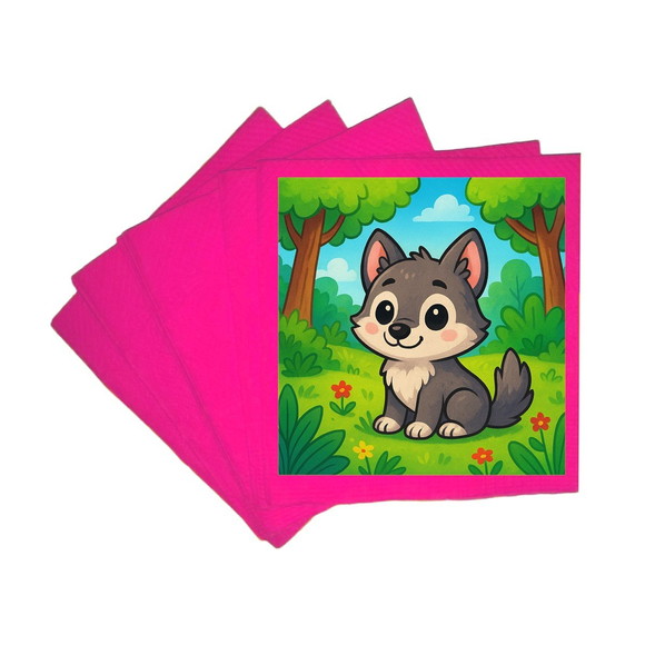 Guardanapo de Papel Personalizado Lobinho - Imagem 3