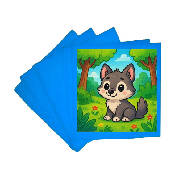 Guardanapo de Papel Personalizado Lobinho - Imagem 2