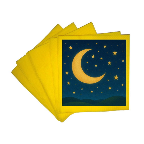 Guardanapo de Papel Personalizado Lua e Estrelas