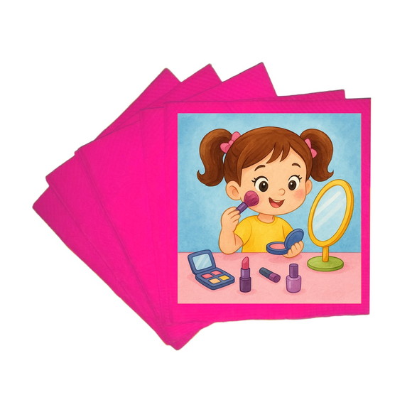 Guardanapo de Papel Personalizado Maquiagem - Imagem 3