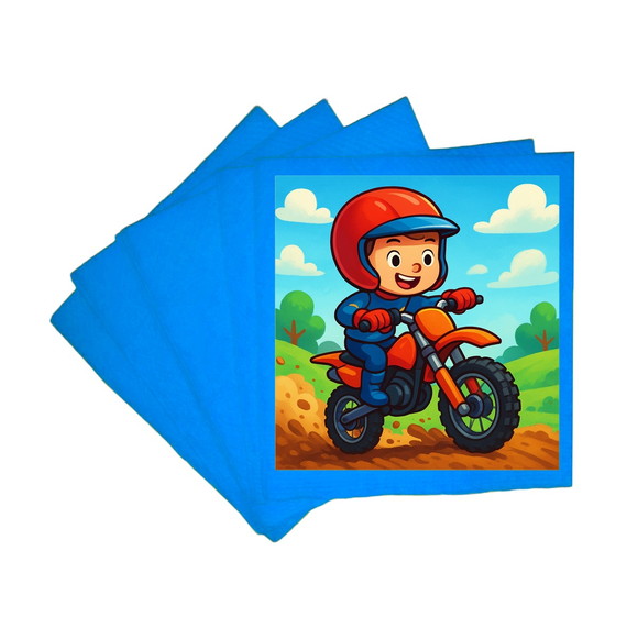 Guardanapo de Papel Personalizado Motocross - Imagem 2