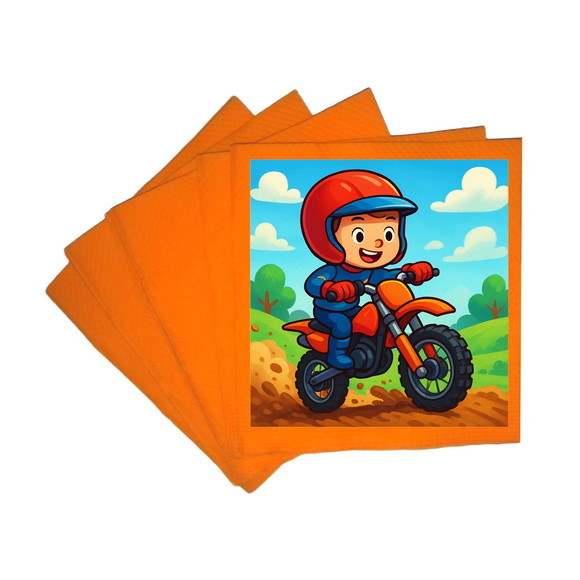 Guardanapo de Papel Personalizado Motocross - Imagem 5