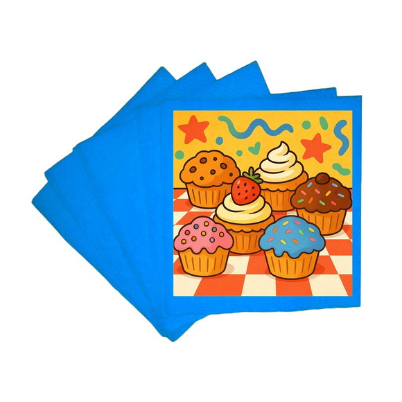 Guardanapo de Papel Personalizado Muffins - Imagem 2