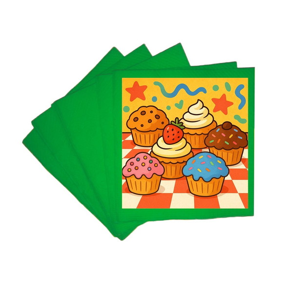 Guardanapo de Papel Personalizado Muffins - Imagem 4