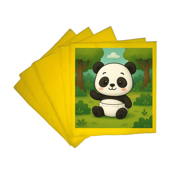 Guardanapo de Papel Personalizado Panda Baby
