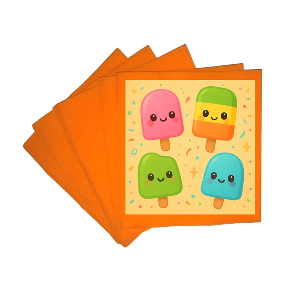 Guardanapo de Papel Personalizado Picolés - Imagem 5
