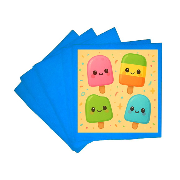 Guardanapo de Papel Personalizado Picolés - Imagem 2