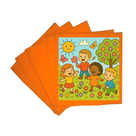 Guardanapo de Papel Personalizado Primavera Divertida - Imagem 5