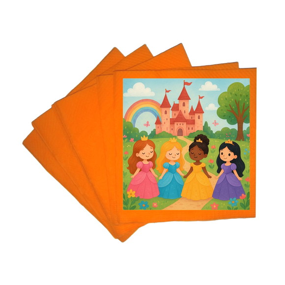 Guardanapo de Papel Personalizado Princesas Encantadas - Imagem 5