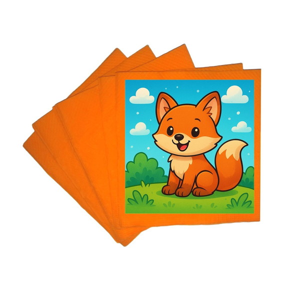 Guardanapo de Papel Personalizado Raposinha - Imagem 5