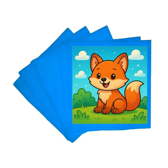 Guardanapo de Papel Personalizado Raposinha - Imagem 2