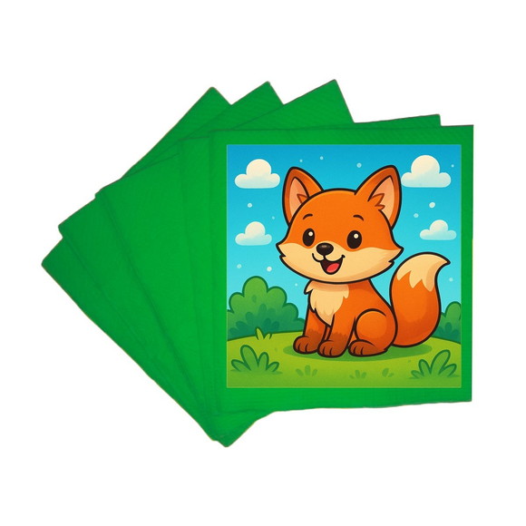 Guardanapo de Papel Personalizado Raposinha - Imagem 4
