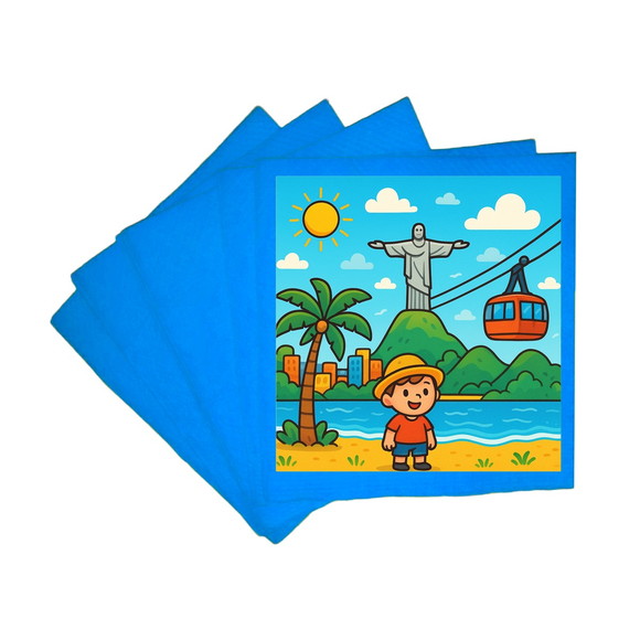 Guardanapo de Papel Personalizado Rio de Janeiro - Imagem 2