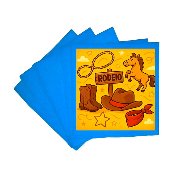 Guardanapo de Papel Personalizado Rodeio - Imagem 2