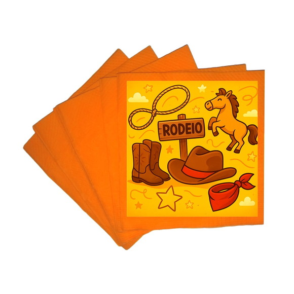 Guardanapo de Papel Personalizado Rodeio - Imagem 5