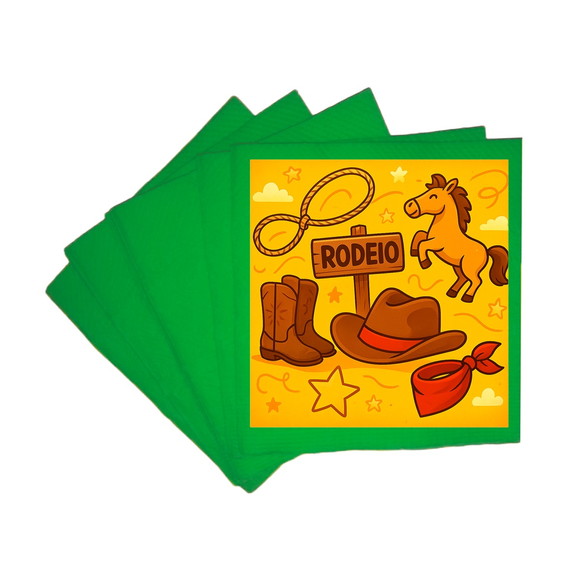 Guardanapo de Papel Personalizado Rodeio - Imagem 4