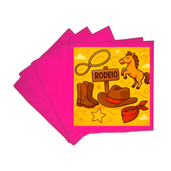 Guardanapo de Papel Personalizado Rodeio - Imagem 3