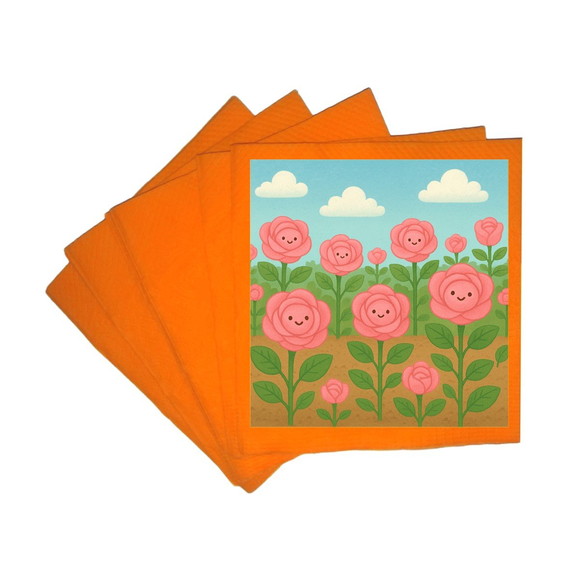 Guardanapo de Papel Personalizado Rosas Fofas - Imagem 5