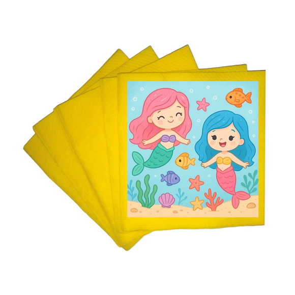 Guardanapo de Papel Personalizado Sereias