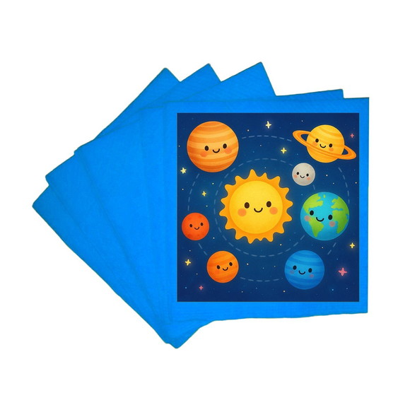Guardanapo de Papel Personalizado Sistema Solar - Imagem 2