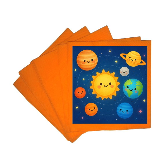 Guardanapo de Papel Personalizado Sistema Solar - Imagem 5