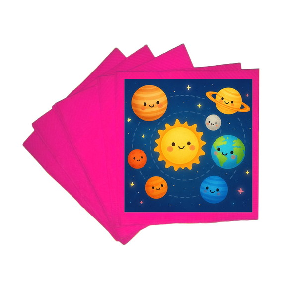 Guardanapo de Papel Personalizado Sistema Solar - Imagem 3