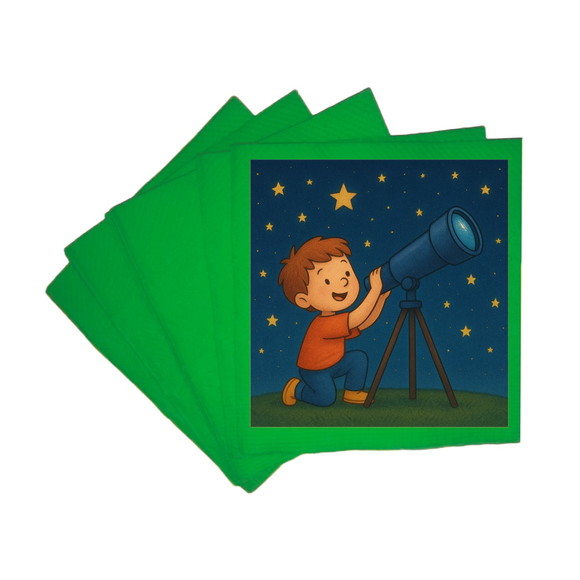 Guardanapo de Papel Personalizado Telescópio Kids - Imagem 4