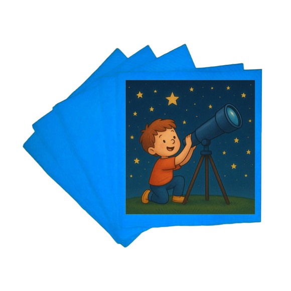Guardanapo de Papel Personalizado Telescópio Kids - Imagem 2
