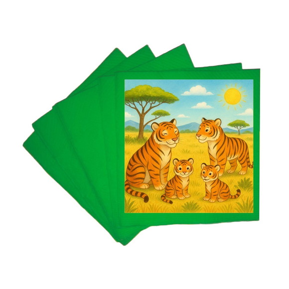 Guardanapo de Papel Personalizado Tigres - Imagem 3