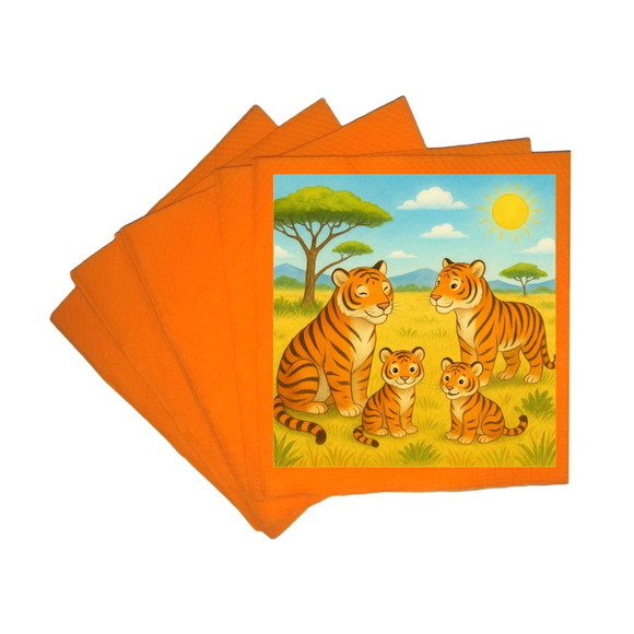 Guardanapo de Papel Personalizado Tigres - Imagem 4