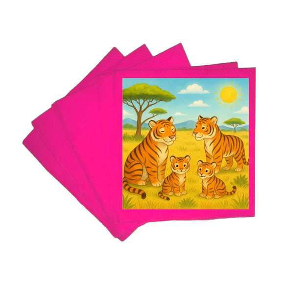 Guardanapo de Papel Personalizado Tigres - Imagem 2