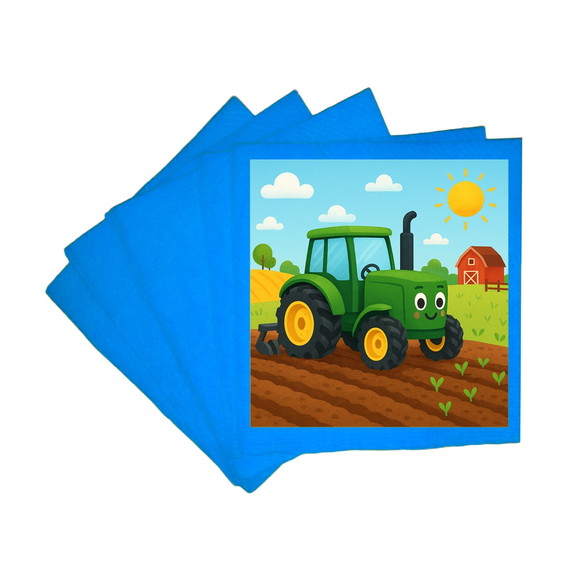 Guardanapo de Papel Personalizado Trator - Imagem 2