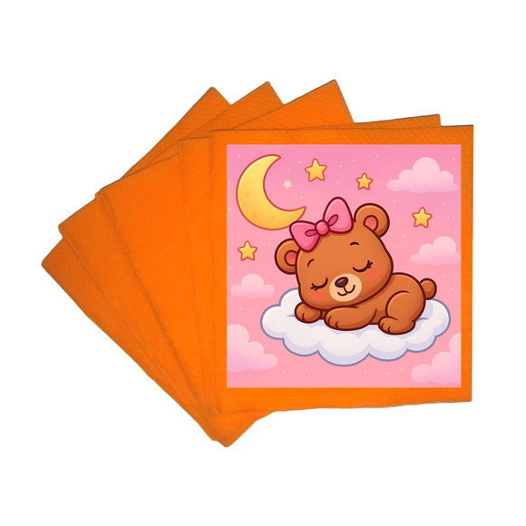 Guardanapo de Papel Personalizado Ursinha Soninho - Imagem 5