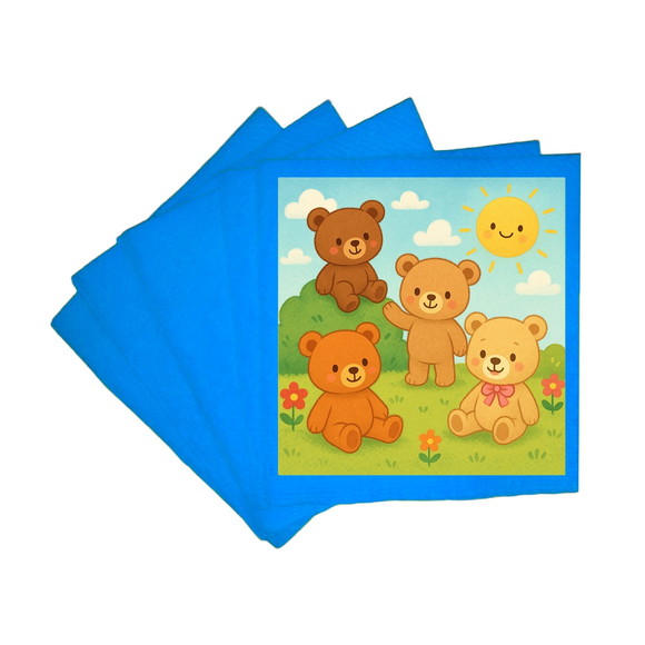 Guardanapo de Papel Personalizado Ursinhos - Imagem 2