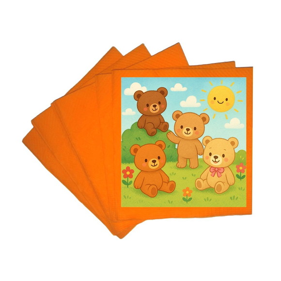 Guardanapo de Papel Personalizado Ursinhos - Imagem 5