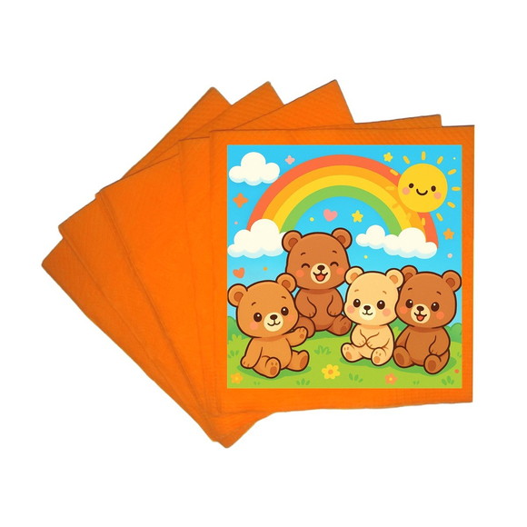 Guardanapo de Papel Personalizado Ursinhos Baby - Imagem 5
