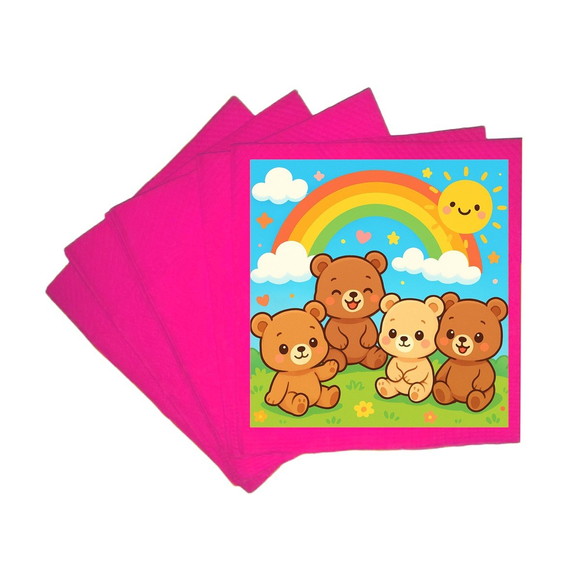 Guardanapo de Papel Personalizado Ursinhos Baby - Imagem 3