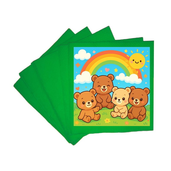 Guardanapo de Papel Personalizado Ursinhos Baby - Imagem 4