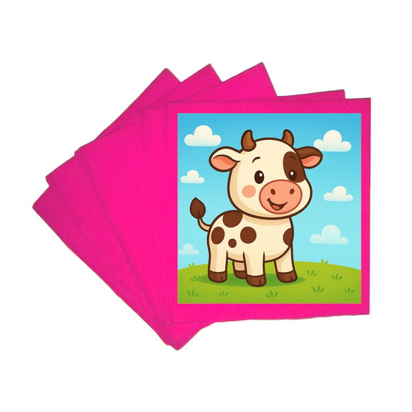 Guardanapo de Papel Personalizado Vaquinha - Imagem 3