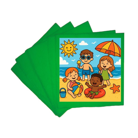 Guardanapo de Papel Personalizado Verão Divertido - Imagem 4