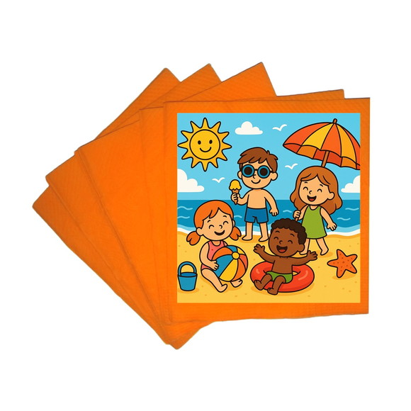 Guardanapo de Papel Personalizado Verão Divertido - Imagem 5