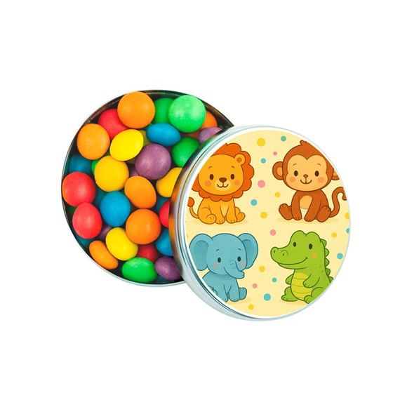 Latinha Metálica Personalizada Animais Coloridos - Imagem 2