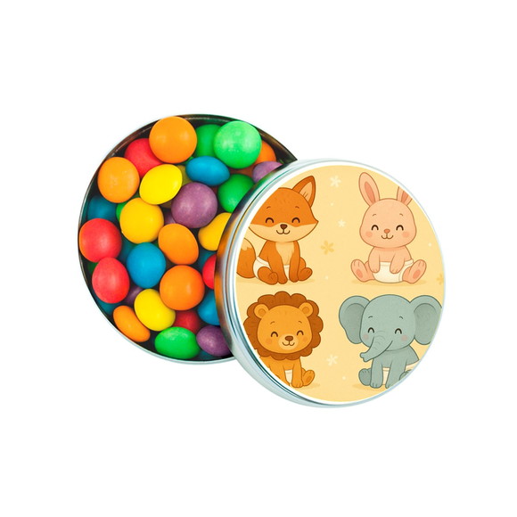 Latinha Metálica Personalizada Animais Fofinhos Baby - Imagem 2