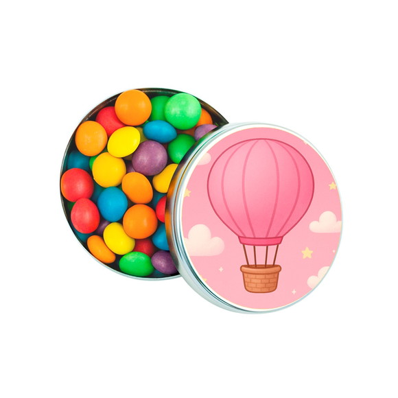 Latinha Metálica Personalizada Balão de Ar Rosa - Imagem 3