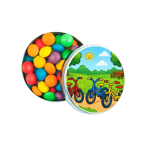 Latinha Metálica Personalizada Bicicletas Coloridas - Imagem 5