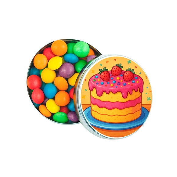 Latinha Metálica Personalizada Bolo Confeitado - Imagem 2